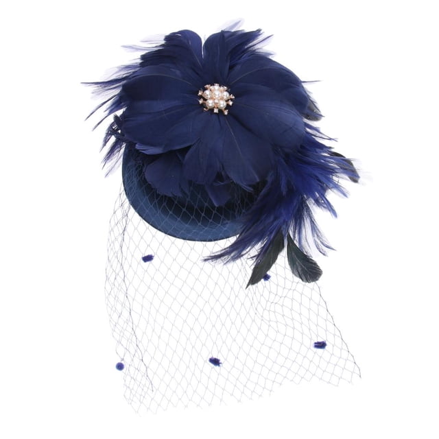 Vintage Perla Flor para el cabello Sombrero de fieltro Boda Nupcial Yuyangstore Fascinator de sombrero de mujer