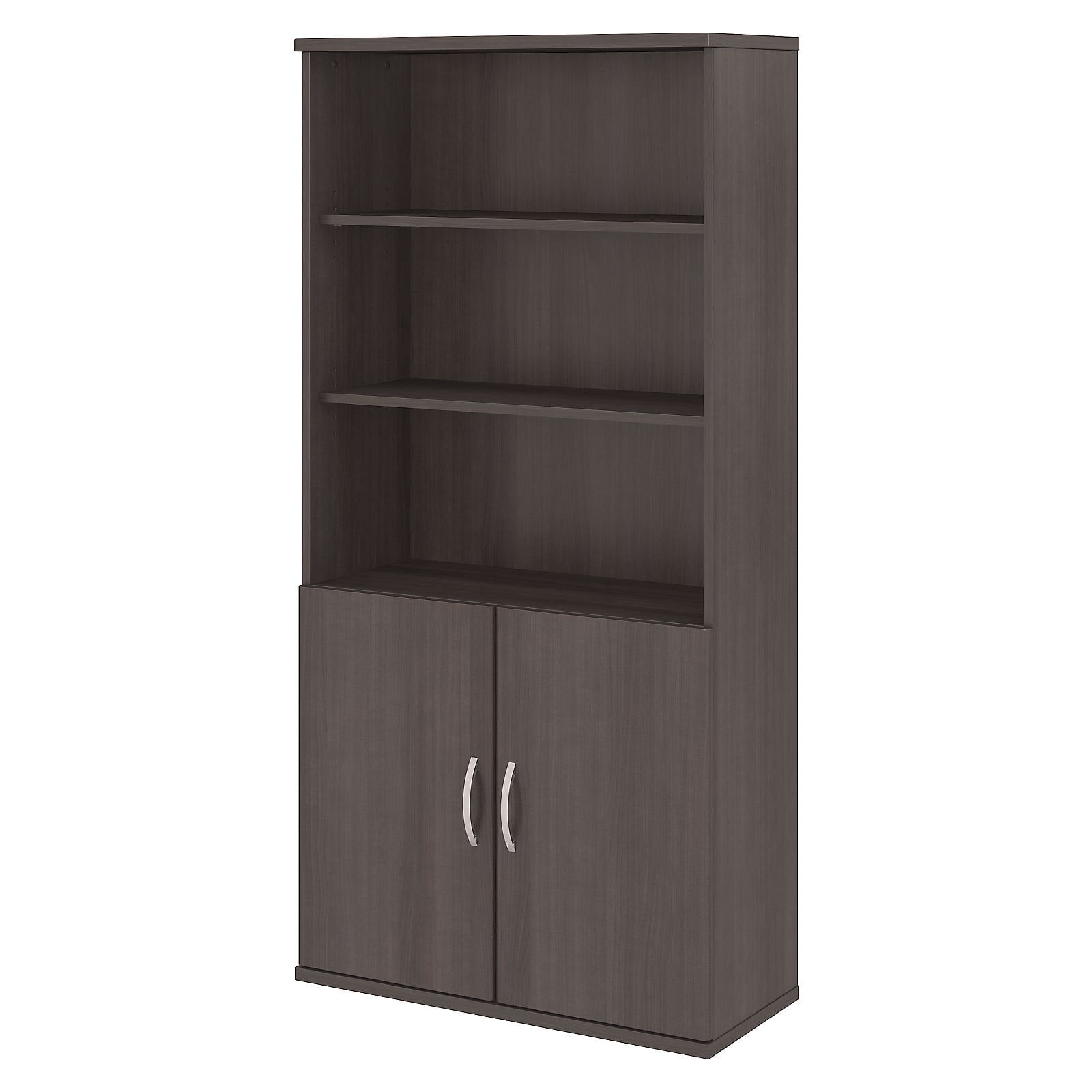 Bush Business Furniture Studio C 5Shelf Bookcase with Doors