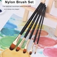 thumbnail image 2 of Wweixi Wood Paint Brushes Set Convenient To Carry Beginners And Professionals Easy To And Clean flat, 2 of 6