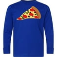 thumbnail image 3 of Inktastic Pizza Slice Long Sleeve Youth T-Shirt, 3 of 5