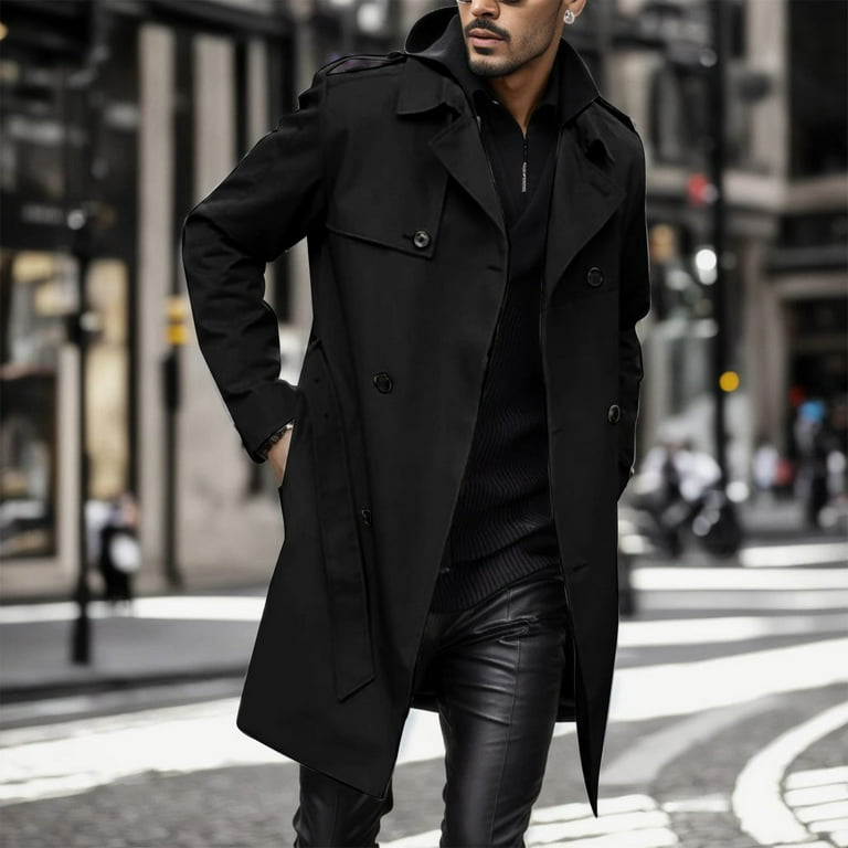 New large lapel solid color windbreaker jacket New large lapel solid color windbreaker jacket