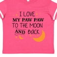thumbnail image 4 of Inktastic I Love My Paw Paw to the Moon and Back Boys or Girls Toddler T-Shirt, 4 of 5