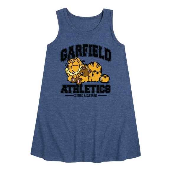 Garfield - Sleeping Athletics - Toddler & Youth Girls A-line Dress