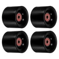 thumbnail image 1 of Unique Bargains Roues de Longboard 60mm avec Roulements ABEC-9 Roues de Rue pour Skateboards Cruiser 80A, Noir Rouge Lot de 4, 1 of 4
