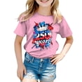 thumbnail image 5 of Quealent Kids Toddler Little Girls 250 Years Anniversary USA Shirt 250th Birthday 4th of July T-Shirt Patriotic Top (Pink, 9-10 Years), 5 of 5