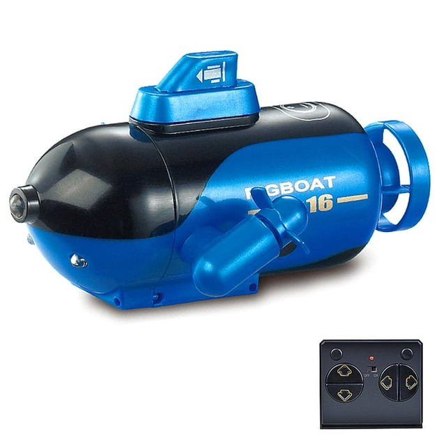 AMERTEER Remote Control 4-Channel Remote Control Toy Forward/Diving Backward/Surfacing Left Turn Right Turn Yellow
