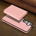 thumbnail image 2 of 2-in-1 Wallet Case for Samsung Galaxy S24, RFID Blocking PU Leather with Magnetic Detachable 9 Card & Cash Slots, Kickstand Shockproof Protective Classic Slim Cover for Women & Men, Pink, 2 of 12