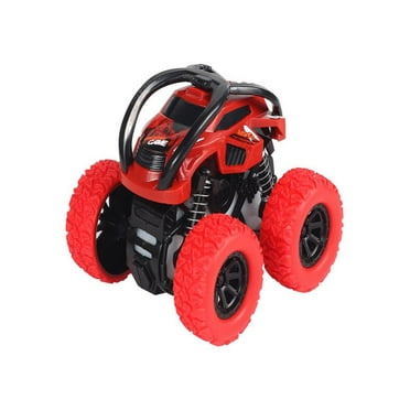 ZToonmas Pull Back Toy Cars Toys for Kids 3-5 Years Push and Go Toy Cars for Toddlers Four Wheel Drive Off-Road Vehicle Model Red