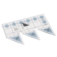 thumbnail image 5 of Rejillas de regla, regla de doble tira de 45/60/90 grados, acrílico transparente, antideslizante, guía de corte de cuarto de triángulo para coser, 5 of 5