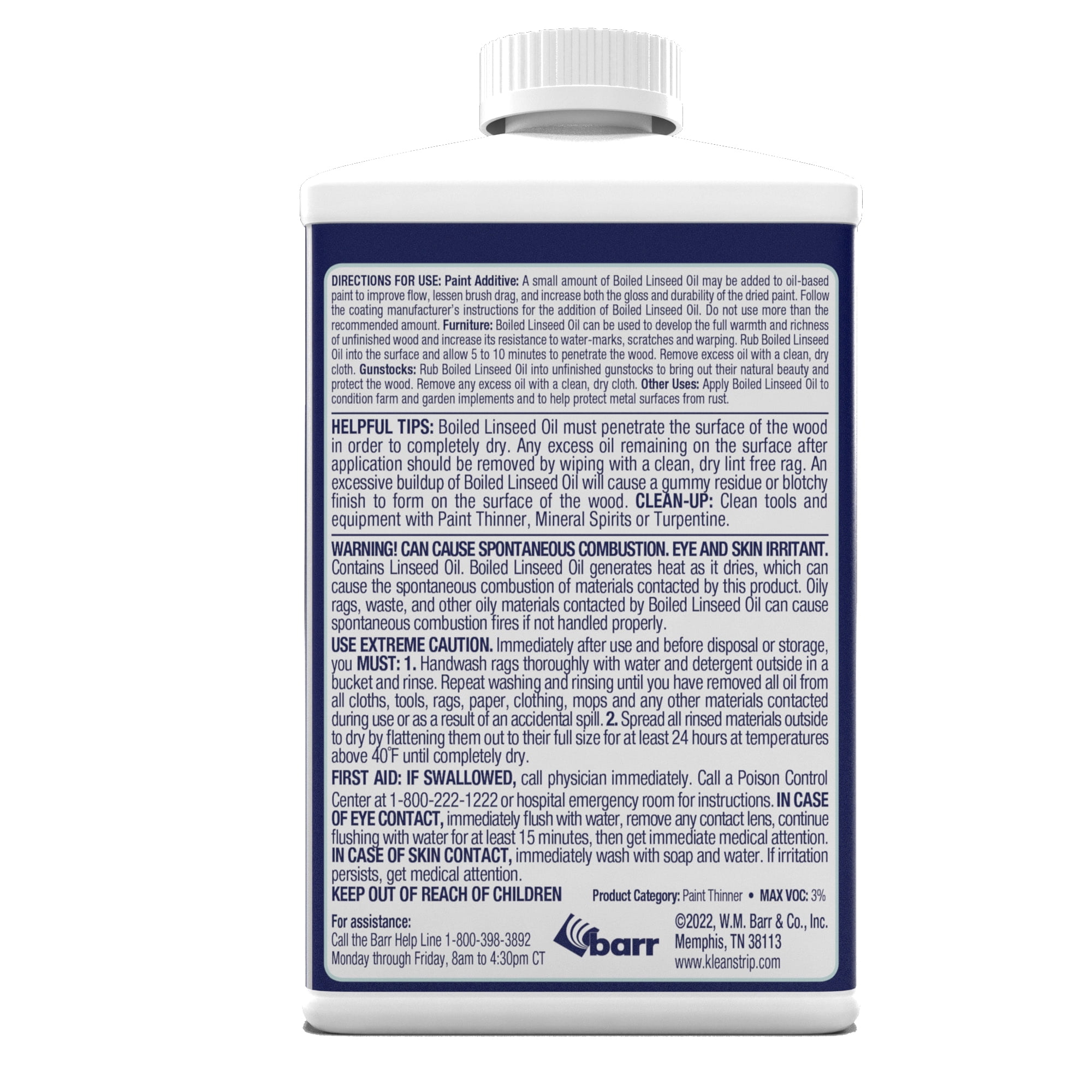Klean Strip Boiled Linseed Oil Qt