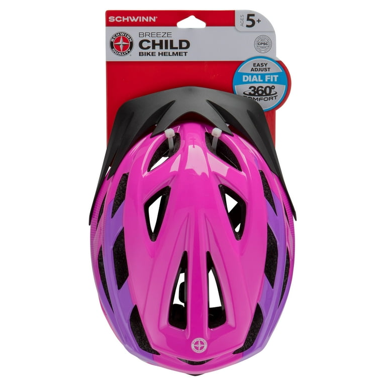 Schwinn Breeze Child Bicycle Helmet Ages 3 to 7 Purple