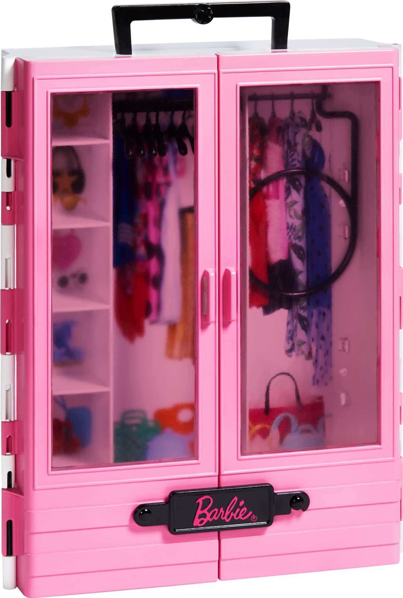 Barbie Fashionista Ultimate Closet Playset with Clothes & Accessories, Includes 5 Hangers - image 4 of 6