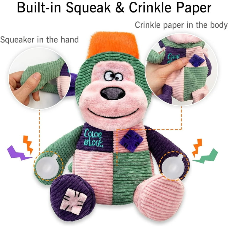 Stuffing Squeaky Dog Toys Crinkle Dog Toy with Treat Dispensing Interactive Dog Toys for Puppy and Small Dogs Monkey Walmart