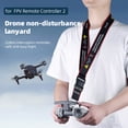 thumbnail image 1 of Correa para el cuello con cordón para control remoto para DJI FPV Combo Drone (negro rojo), 1 of 9