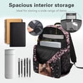 thumbnail image 5 of Aplkyhs Cherry Blossom Capybara School Backpack for Boys Girls Ages 6-18 Large Capacity Ergonomic Padded Adjustable Shoulder Straps for Elementary Middle High School Daily Use Travel, 5 of 7