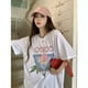 thumbnail image 3 of Casablanca 23 Primavera y novedad de verano estilo Fantasy Gate Starry Sky Castle casa letra logo camiseta de manga corta para parejasD370 negro, 3 of 4