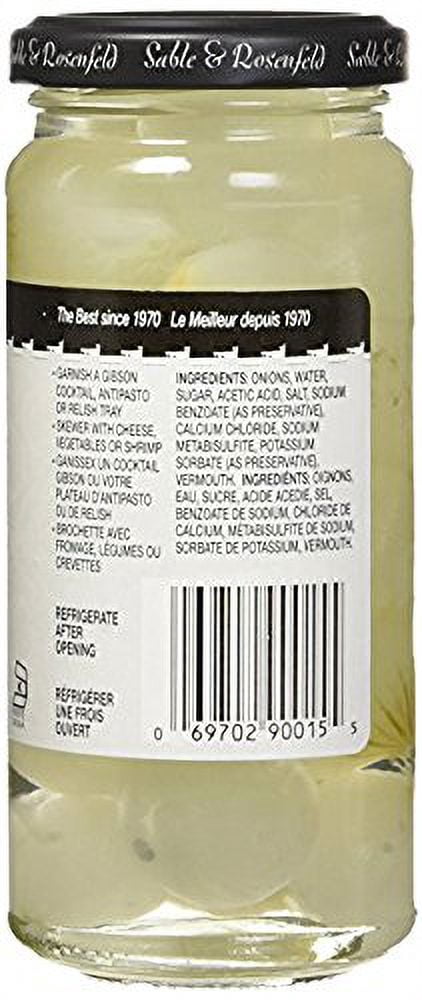 Sable & Rosenfeld Vermouth Tipsy Onions, 5-Ounce Glass Jars (Pack of 12)
