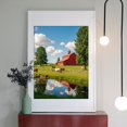 thumbnail image 2 of Diamond Art Kit for Adults, Red Barn Pastoral Scene Reflection Diamond Painting for Adults Beginners, 5D DIY Diamond Art Painting Kits, Colorful Diamond Painting Craft for Home Decor 12x16, 2 of 7