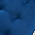 thumbnail image 6 of 71 inches Wide Upholstered Sofa with 2 Throw Pillows for Living Room Modern Design Couch, Straight Arms, Velvet Fabric Upholstery(Blue), 6 of 8