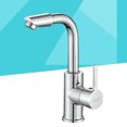 thumbnail image 1 of DEEPCRAFF Wash Basin Mixer Tap Silver Drip Free Operation Bathroom Use 1Set, 1 of 8