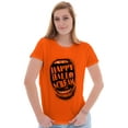 thumbnail image 4 of Happy Halloween Spooky Scream Pun Womens Fitted Plus Size Graphic Tee Brisco Brands 2X, 4 of 5