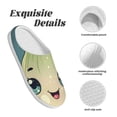 thumbnail image 5 of Zufioo Adorable Kawaii Fennel Character Print Adult TPR Cotton Slippers,Winter Home Cotton Slippers Suitable for Adults, Men and Women, Indoor and Outdoor-8, 5 of 7