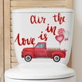 thumbnail image 5 of EUDIDV Romantic Presents Love Transport Car Valentine's Day Toilet Sticker Living Room Bedroom Bathroom Background Wall Sticker Valentine's Decor, 5 of 7