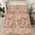 thumbnail image 2 of Feelyou Cartoon Leopard Print Twin Sheet Sets, Cheetah Animal Twin Fitted Sheet, Teens Kids Boys Girls Flat Sheet, Ultra Soft Home Decor, 3 Pieces, 2 of 7