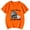Orange, variant on Hienoo Toddler Girls T Shirt Print Short Sleeve T-Shirt Kids Summer Casual Tshirt