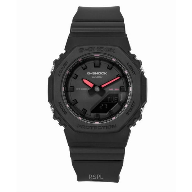 Casio Reloj G-Shock Analógico Digital de Resina de Base Biológica con Esfera Negra de Cuarzo GMA-P2100SA-1A1 para Mujer con Correa de 200 M