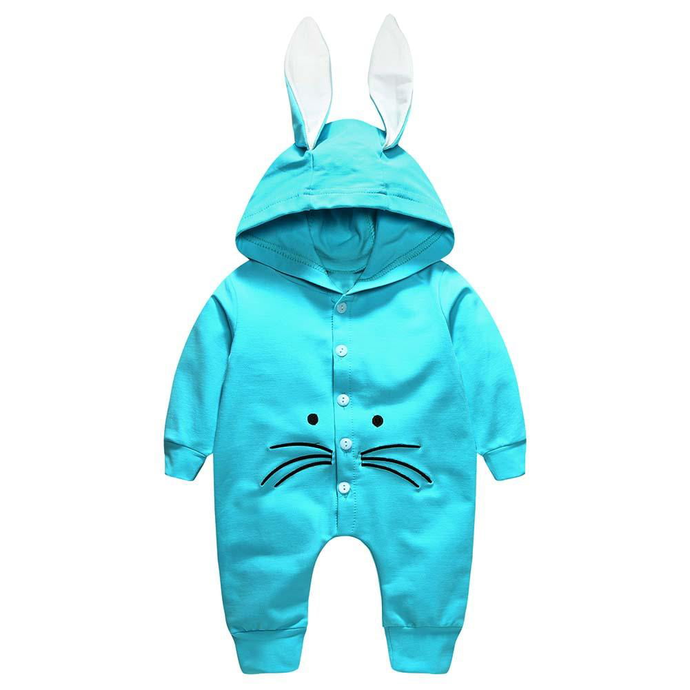 Details about   Toddler Baby Kids Girls Boys Cute Rabbit Bunny Ear Romper Jumpsuit Hooded Outfit