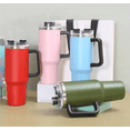 40 oz Tumbler With Handle Stainless Steel Insulation Glass Travel Mug