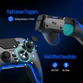 thumbnail image 5 of Wireless Controller for PS5 with LED Light, Gaming Controller for PS5/Slim/Pro & PC with Motion Control, Dual Motors, 1500mAh Battery, Marco/Turbo Function & Built-in Speaker, 5 of 9