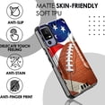 thumbnail image 2 of DALUX Combat Slim Hybrid Phone Case Cover Compatible with TCL 40 XE 5G / 40 X / NXTPAPER 5G (2023) - Football US Flag, 2 of 3