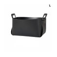 thumbnail image 4 of Bearachild Cesta de almacenamiento Organizador de cuero con asa Soporte decorativo Contenedor Caja Desmontable Cosmético Papelería Decoración Almacenamiento y organización del hogar Negro L Bearachild HA067449-11, 4 of 5
