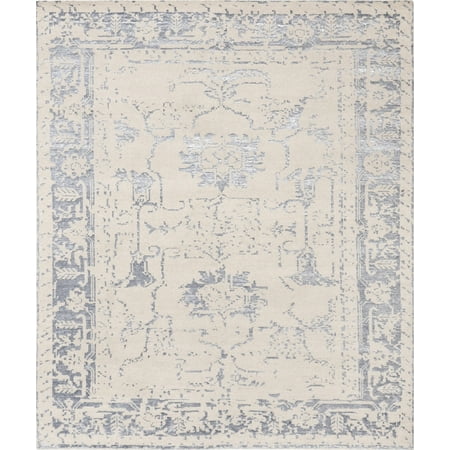 Silky Fusion - Pasargad Home Silk Fusion Collection Hand-Knotted silk and wool Runne