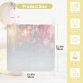 thumbnail image 2 of SKYSONIC Colorful Christmas Snowflake Baby Muslin Washcloths Face Towel, 3 PCS Shiny Burp Cloths Cotton Wipes Infant Wash Cloth for Newborn Boys Girls 12"x12", 2 of 7