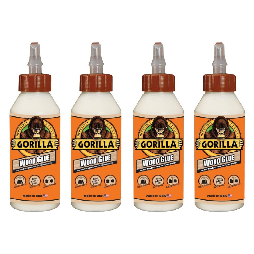 Gorilla Wood Glue Incredibly Strong Adhesive Indoor Outdoor Water Resistant Dries Natural Color