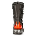 thumbnail image 6 of New Rock 591-S1 Black/Red Gothic Leather Flame Boots 43, 6 of 8