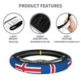 thumbnail image 5 of 15 Inch Elastic Steering Wheel Cover Iceland Flag Steering Wheel Cover Universal Neoprene Steering Wheel Covers Protector, 5 of 6