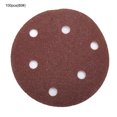 thumbnail image 3 of Papel De Lija Flocado Disco De Terciopelo Trasero Disco De Lijadora 100 Uds 125mm 5 Pulgadas 6 Agujeros Flocado Papel De Lija Pieza Cepillada Disco De Terciopelo Trasero 80 OTVIAP Flocking Sandpaper, 3 of 8