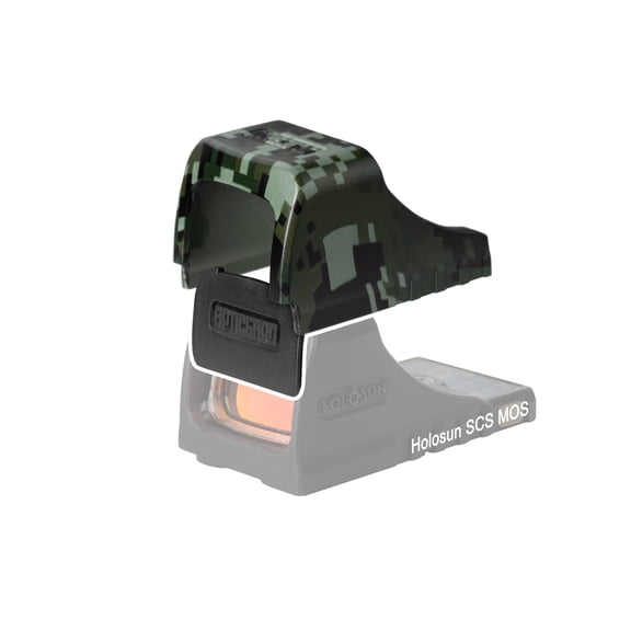 OpticGard Holosun SCS MOS Red Dot Sight Cover, OD Green Camo, One Size