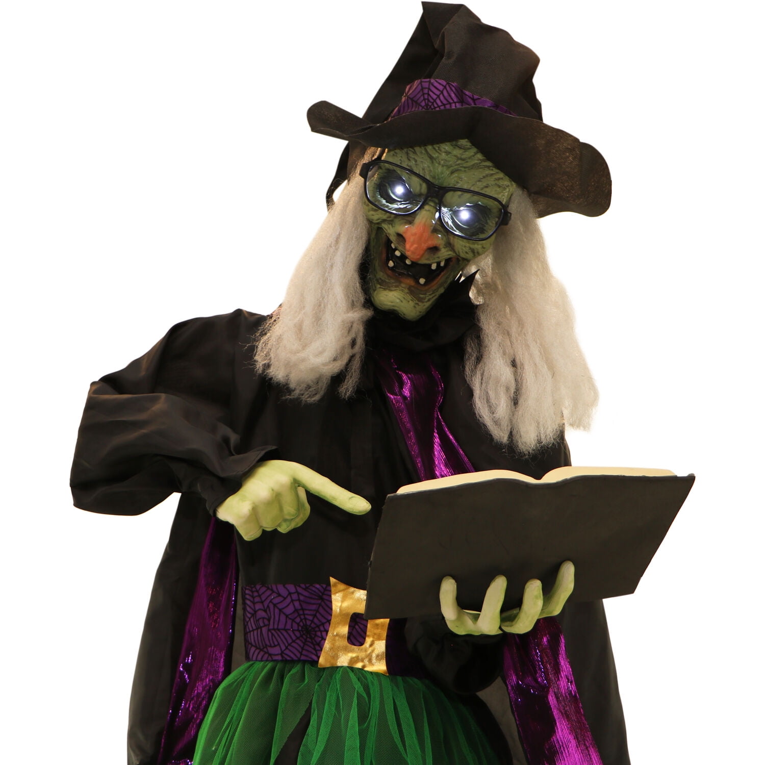 6 ft Animated Standing Witch Halloween Animatronic