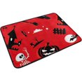 thumbnail image 2 of SKYSONIC Doormat White Black Halloween Lightweight Non Slip Indoor Outdoor Entryway Rugs Floor Mat for Bathroom Kitchen Entrance 23.6 x 15.7 inches, 2 of 5
