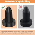 thumbnail image 4 of 4 Pack 1/2" Kayak Drain Plug Push for Sundolphin Pelican Kayaks Pond Prowler 4985616 Aruba 8 SS, Aruba 10, Bali 8, Excursion 10, 4 of 4