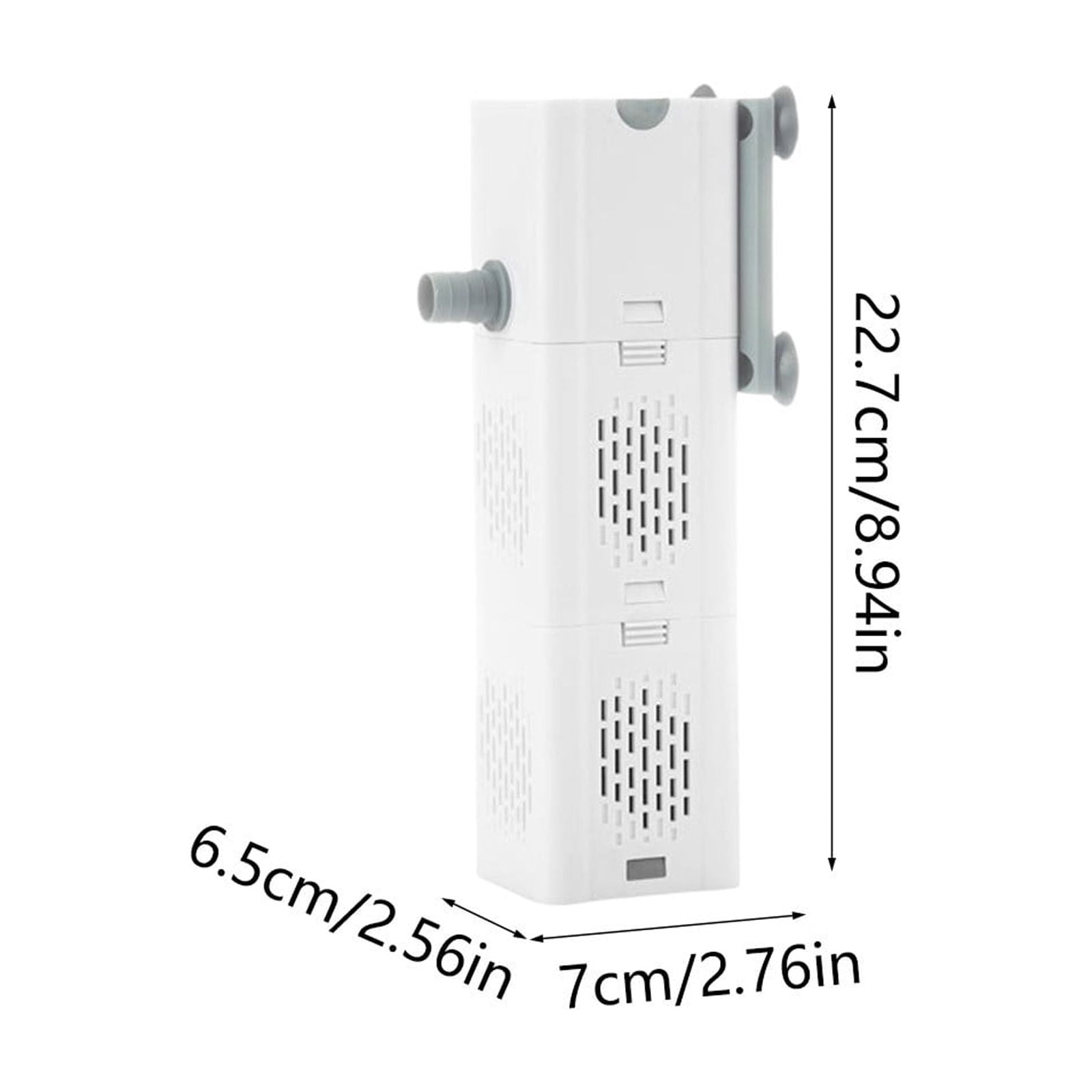 Quiet Fish Tank Filter 4-in-1 Internal Aquarium Filter, Submersible Water Filter Pump Multifunctional Filter Water Pump for Betta, Turtle, Pond fish, Garden (15W)