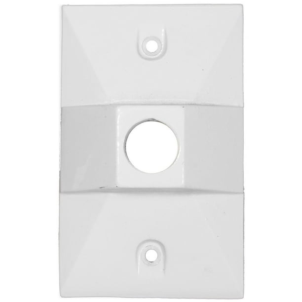 Red Dot S201WHE Weatherproof Rectangular Outlet Cover, White Walmart