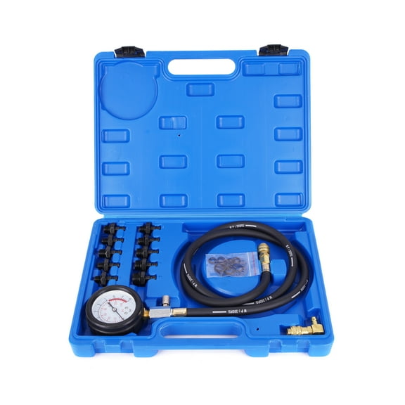 MOCA AUTOPARTS Engine Oil Pressure Tester Gauge Tool Kit  with 0-140 PSI Gauge and Adapters for Cars ATVs Trucks