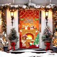 thumbnail image 4 of Décorations de Noël Extérieures Rideau de Porte de Noël Drapeau Extérieur Photo Père Noël et Chiot Décoration de Fond Tissu Suspendu Décorations de Noël Intérieures, 4 of 6
