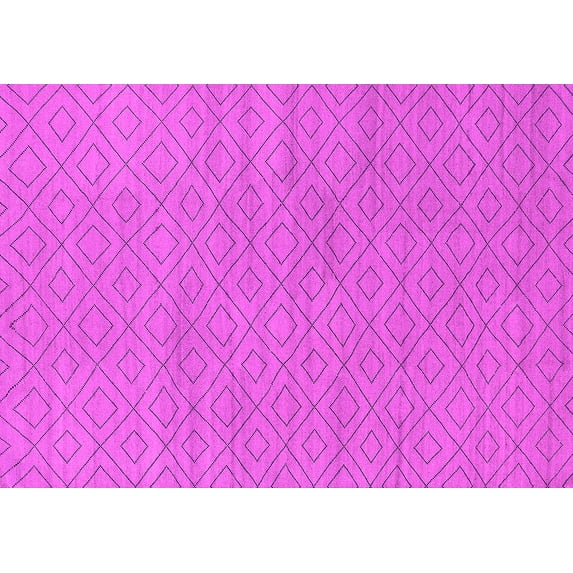 Ahgly Company Indoor Rectangle Oriental Pink Industrial Area Rugs, 3' x 5'